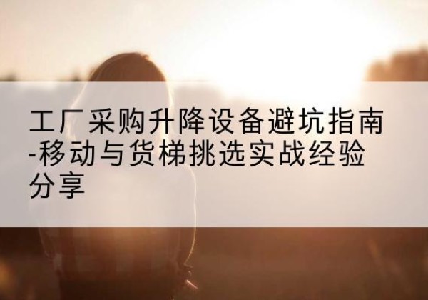 泗县移动式升降机怎么选-工厂采购升降设备避坑指南-移动与货梯挑选实战经验分享